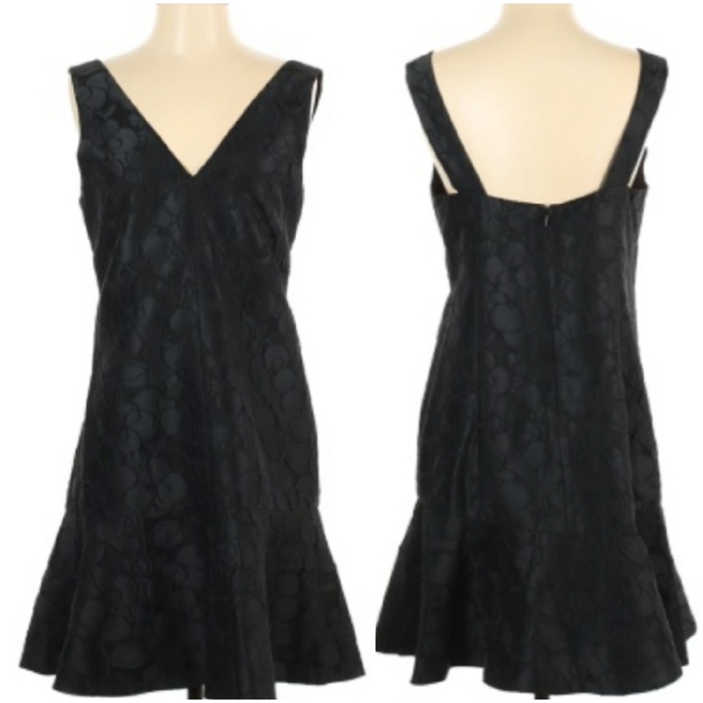 💙J.Crew NEW! black floral design dress 🤍Size 4 - Picture 5 of 16